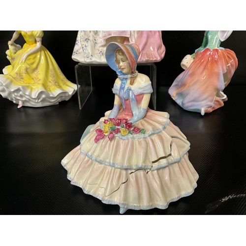 101 - 7 X ROYAL DOULTON FIGURES - ALL FOR RESTORATION