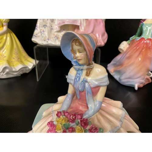 101 - 7 X ROYAL DOULTON FIGURES - ALL FOR RESTORATION