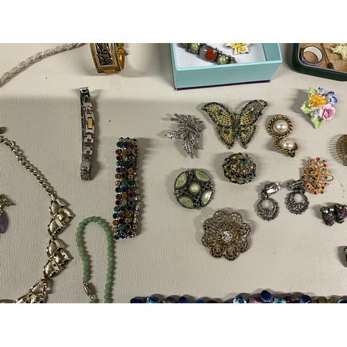 101A - 4 SMALL BOXES OF COSTUME JEWELLERY