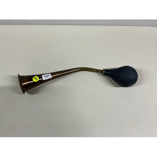 107 - VINTAGE BRASS TAXI HORN