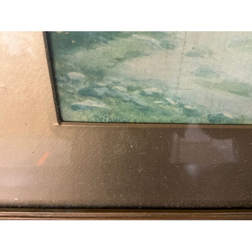 118 - GILT FRAMED PICTURE MOUNTAIN SCENE 24