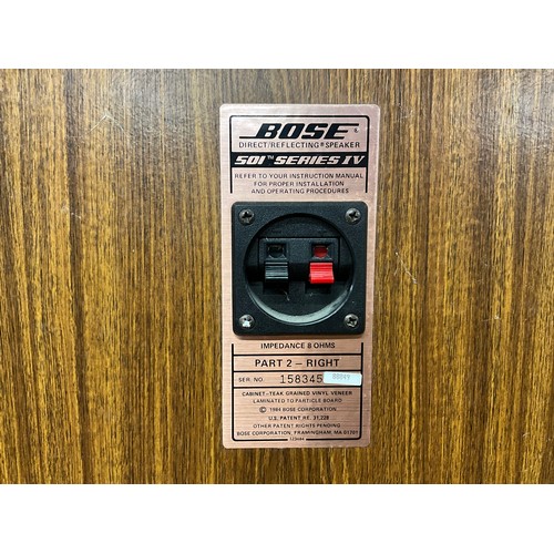 124 - PAIR OF VINTAGE BOSE SPEAKERS SERIES IV 501