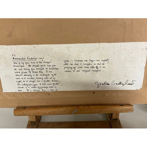 123 - FRAMED ABSTRACT ART PICTURE 16 X 14