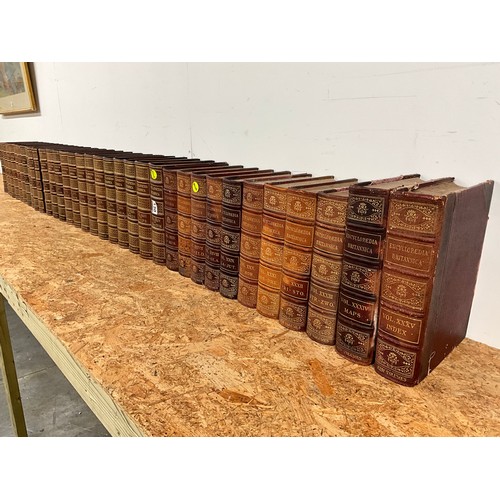 130 - 35 VOLUMES OF THE NINTH EDITION ENCYCLOPEDIA BRITANNICA INCLUDING THE NEW VOLUMES WITH MAPS  A/F