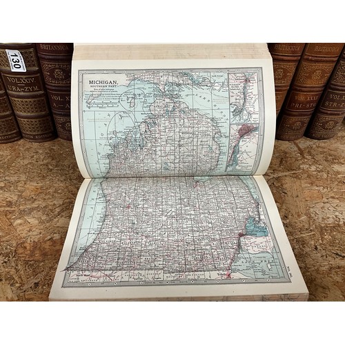 130 - 35 VOLUMES OF THE NINTH EDITION ENCYCLOPEDIA BRITANNICA INCLUDING THE NEW VOLUMES WITH MAPS  A/F