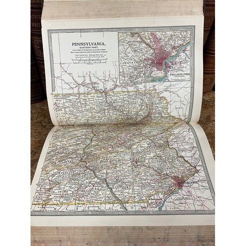 130 - 35 VOLUMES OF THE NINTH EDITION ENCYCLOPEDIA BRITANNICA INCLUDING THE NEW VOLUMES WITH MAPS  A/F