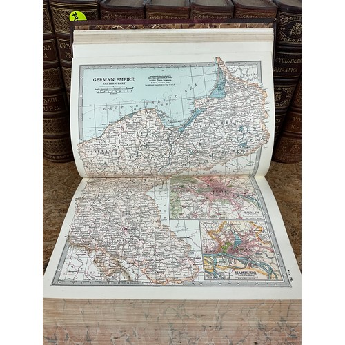 130 - 35 VOLUMES OF THE NINTH EDITION ENCYCLOPEDIA BRITANNICA INCLUDING THE NEW VOLUMES WITH MAPS  A/F