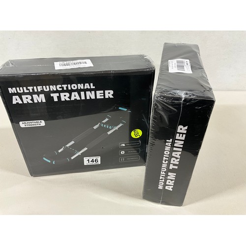 146 - 2 NEW BOXED MULTI FUNCTIONAL ARM TRAINERS