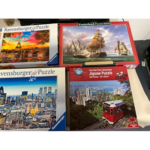 148 - POKERTABLE IN CASE, BOX OF BOOKS & JIGSAWS, BOX OF CUDDLY TOYS AND SHARP GHETTOBLASTER