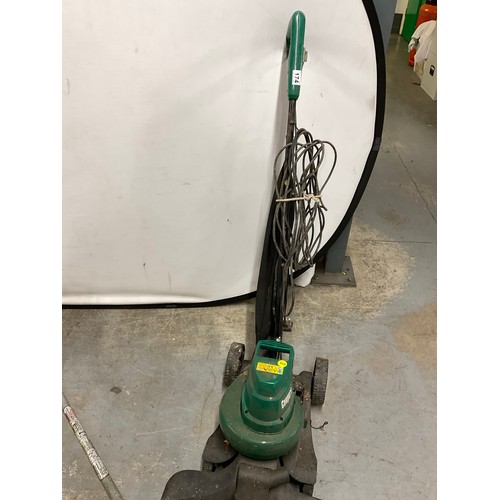 174 - PETROL FLYMO STRIMMER, COOPERS ELECTRIC GARDEN HOOVER