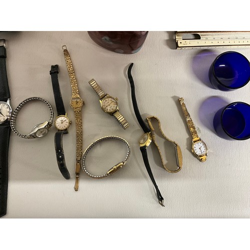 159 - 2 BOXES OF COLLECTABLES TO INCLUDE LIGHTERS, WATCHES, SILVER, BRONZE GOAT FIGURE, URANIUM BOWL OTHER... 