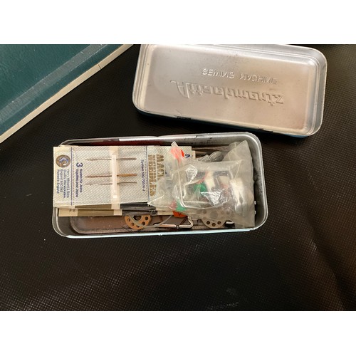 166 - VINTAGE ELECTRIC SEWING IN CASE WITH ATTACHMENTS AND JONES ELECTRIC SEWING MACHINE IN CASE