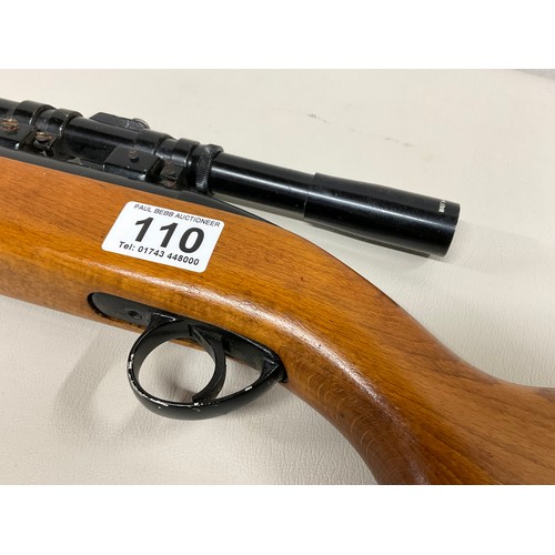 BSA .22 CALIBRE BREAK ACTION AIR RIFLE WITH WEBLEY SIGHTS L44