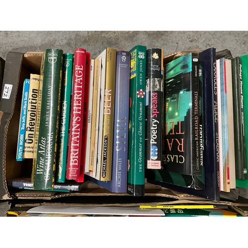 4 BOXES OF BOOKS - VARIOUS