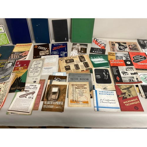 127 - BOX OF VINTAGE RADIO MAGAZINES - WIRELESS WORLD,PILOT RADIO,ETC