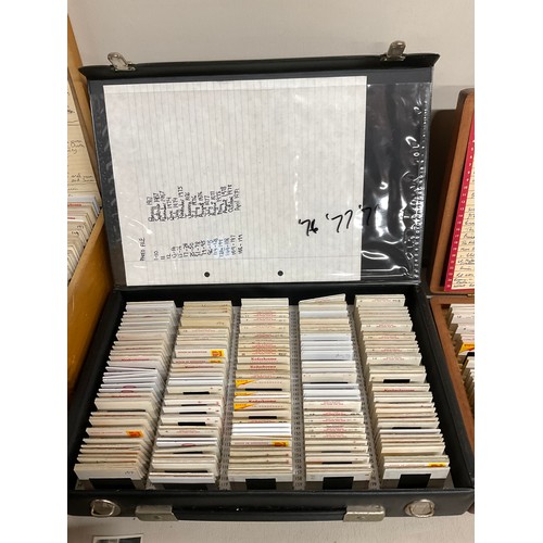 133 - 3 CASES OF VINTAGE SLIDES AND JEWELLRY BOX OF PHOTOS ETC