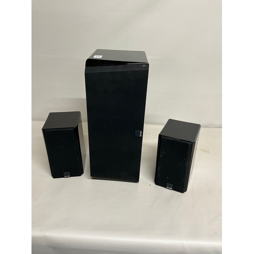 125 - PAIR OF SVS PRIME SATELLITE SPEAKERS AND SVS PRIME CENTRE SPEAKER