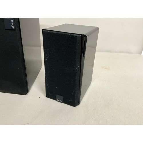 125 - PAIR OF SVS PRIME SATELLITE SPEAKERS AND SVS PRIME CENTRE SPEAKER