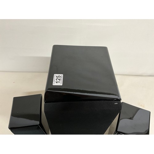 125 - PAIR OF SVS PRIME SATELLITE SPEAKERS AND SVS PRIME CENTRE SPEAKER