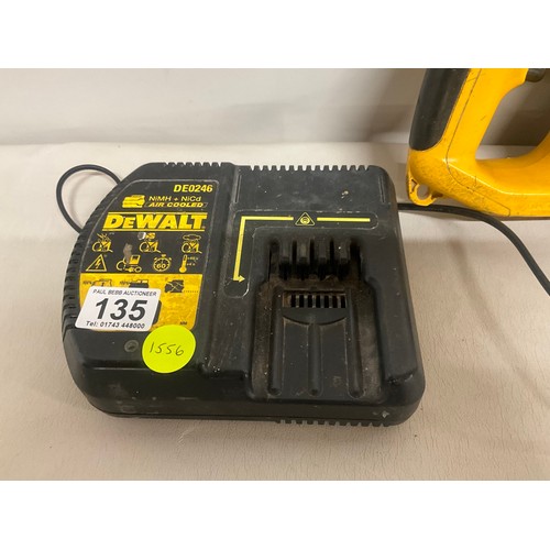 135 - DEWALT 24V RECHARGE HAMMER DRILL WITH CHARGING STATION
