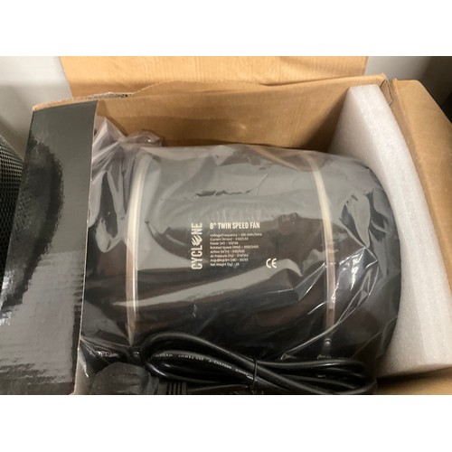 139 - NEW CYCLONE MIXED FLOW IN LINE DUCT FAN SYSTEM WITH INSTRUCTIONS