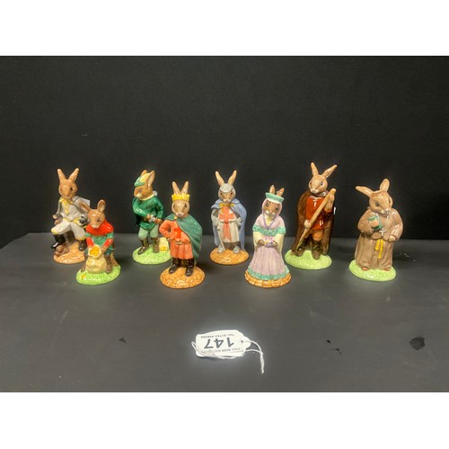 147 - 8 ROYAL DOULTON BUNNYKINS FIGURES