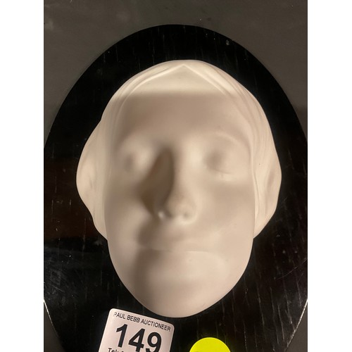 149 - WHITE GERMAN BISQUE GIRLS FACE PLAQUE WITH IMPRESSED MARKS  6