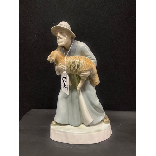 154 - NAO CHILD READY WITH PUPPY FIGURE AND CONTINENTAL FIGURE OF SHEPHERD