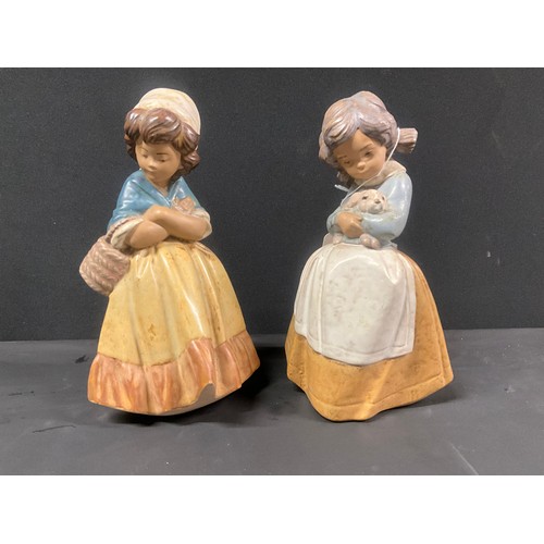 155 - 2 X LLADRO GIRL FIGURES A/F