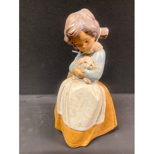 155 - 2 X LLADRO GIRL FIGURES A/F