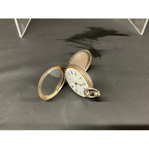 162 - 2 X VICTORIAN ENGRAVED HALLMARKED SILVER FOB WATCHES