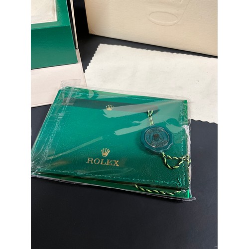 164 - REPRODUCTION FAKE ROLEX GENTS WATCH IN BOX WITH PAPERWORK