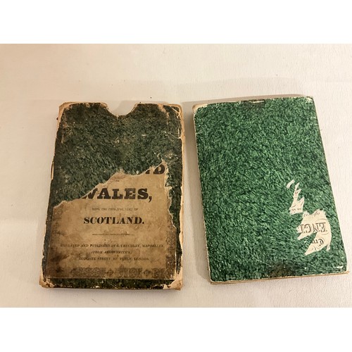 165 - VINTAGE CRUCHLEYS MAP OF ENGLAND & WALES & PART OF SCOTLAND IN SLEEVE A/F AND VINTAGE AA DOUBLE SIDE... 