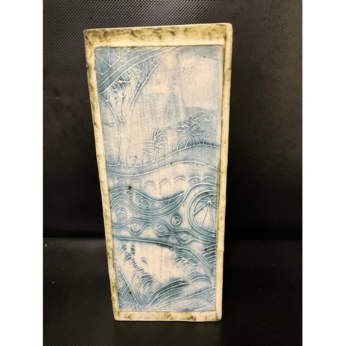 166 - STUDIO POTTERY VASE BY CARN POTTERY NANCLEDRA PENZANCE CORNWALL H9