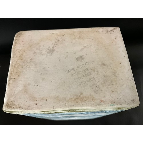 166 - STUDIO POTTERY VASE BY CARN POTTERY NANCLEDRA PENZANCE CORNWALL H9