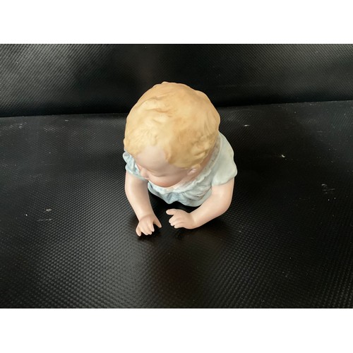 168 - PAIR OF GERMAN BISQUE PAINO BABIES