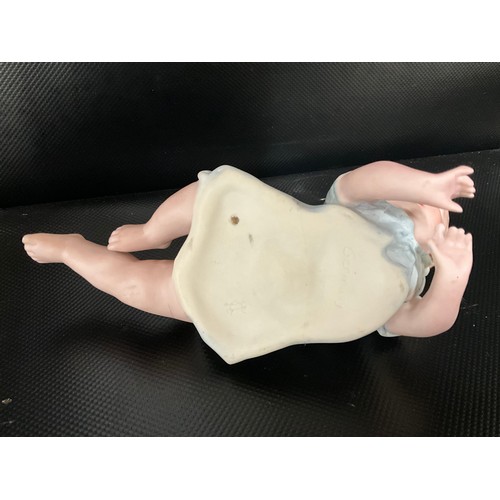 168 - PAIR OF GERMAN BISQUE PAINO BABIES