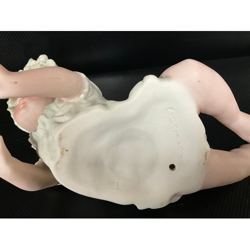 168 - PAIR OF GERMAN BISQUE PAINO BABIES