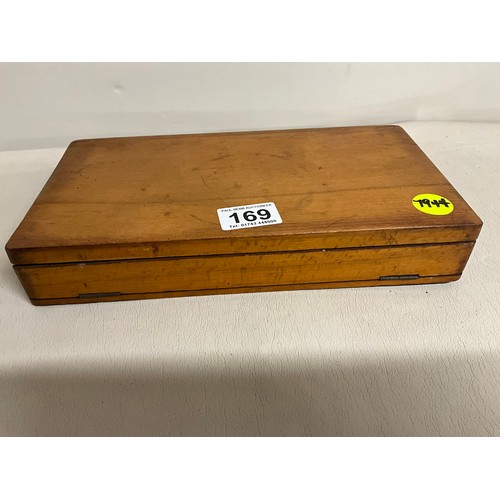 169 - VINTAGE MAH JONG GAME IN CASE