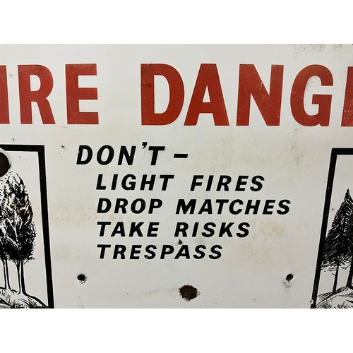 171 - VINTAGE ENAMEL SIGN - ECONOMIC FORESTRY GROUP 