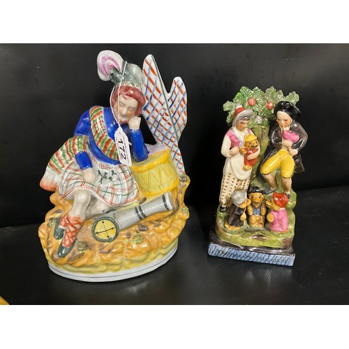 172 - 4 REPRODUCTION STAFFORDSHIRE FIGURES