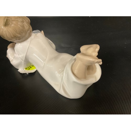 154 - NAO CHILD READY WITH PUPPY FIGURE AND CONTINENTAL FIGURE OF SHEPHERD