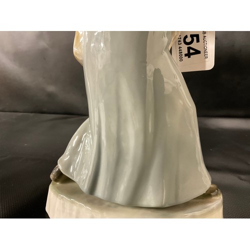 154 - NAO CHILD READY WITH PUPPY FIGURE AND CONTINENTAL FIGURE OF SHEPHERD