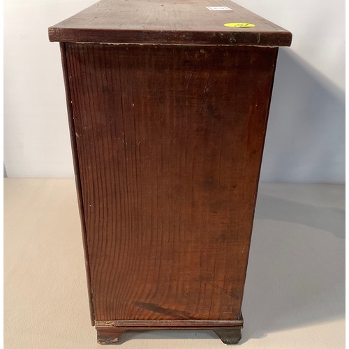 2 - MINIATURE 2 OVER 3 CHEST OF DRAWERS (APPRENTICE PIECE) H13