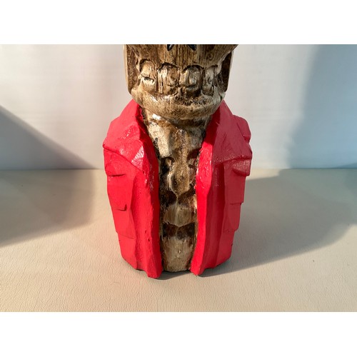 9 - SKELETON ORNAMENTAL STEAM PUNK BUST H16
