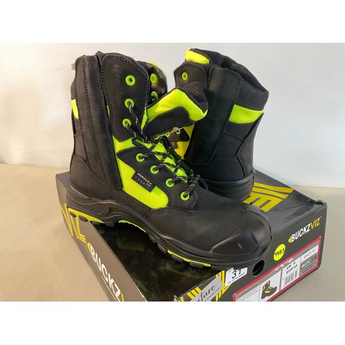 31 - BUCKZVIZ SAFETY BOOTS SIZE 6 IN BOX