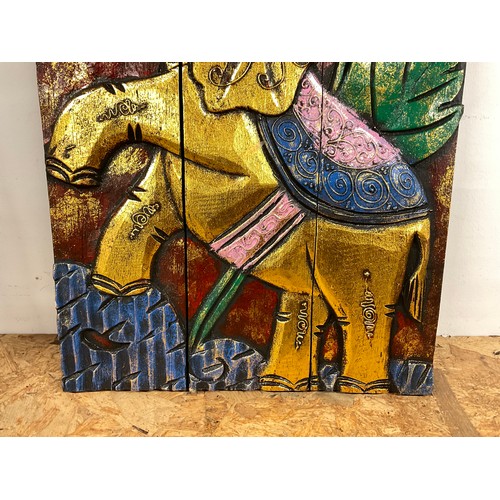 39 - REPRODUCTION INDIAN ELEPHANT PANEL 19