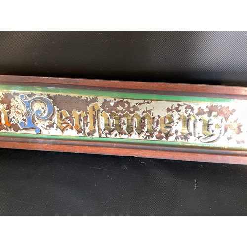 51 - VICTORIAN FRAMED ENGLISH AND FOREIGN PERFUMERY SIGN L64