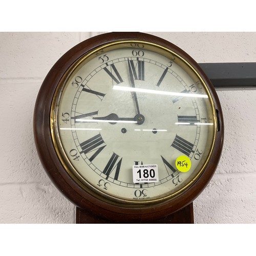 180 - REPRODUCTION DROP BOX WALL CLOCK H19