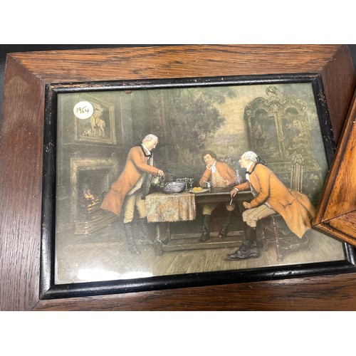 181 - SET OF 4 OAK FRAMED VICTORIAN STYLE PRINTS 20